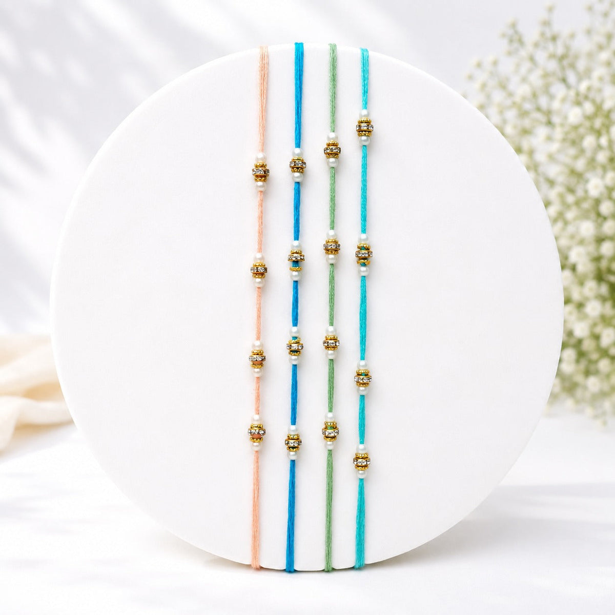 Set of 4 Designer Rakhi's for Brother | Premium Raksha Bandhan Special_You