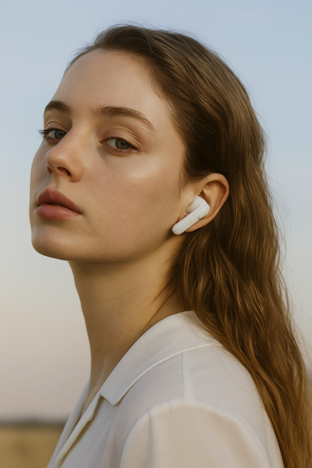 User wearing CTRL8 Yo2 Ultra Pro Earbuds-II true wireless earbuds for seamless audio experience outdoors