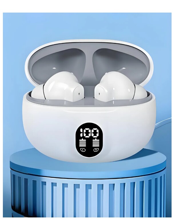CTRL8 Yo2 Ultra Pro Earbuds-II true wireless earbuds with digital battery display and sleek white case
