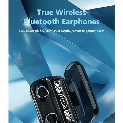 CTRL8 M10 Pro true wireless earbuds featuring Bluetooth 5.0 and LED power display