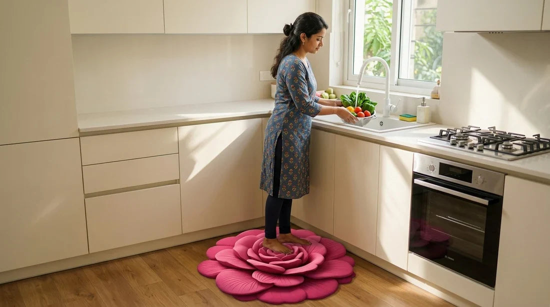 Floral Plush Diatomaceous Earth Door Mats-US