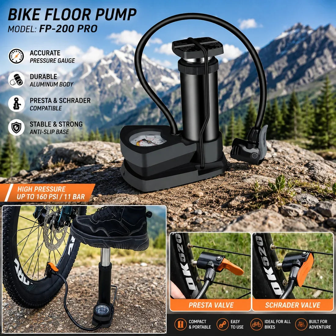Portable Mini Heavy Duty Air Pump-US