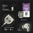CTRL8 True Wireless Master Earbuds featuring low latency, fast charging, and 48-hour playtime