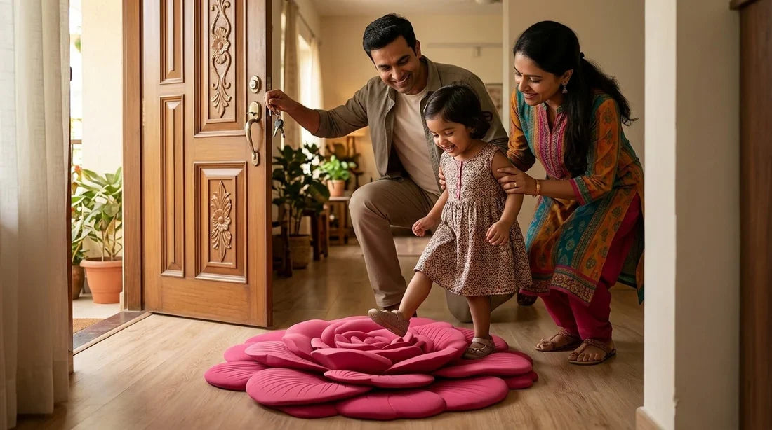 Floral Plush Diatomaceous Earth Door Mats-US