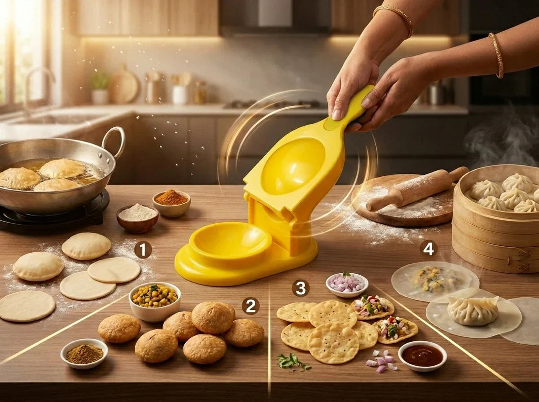 2 in 1 Dumpling Maker Machine for Momos and Puri-US