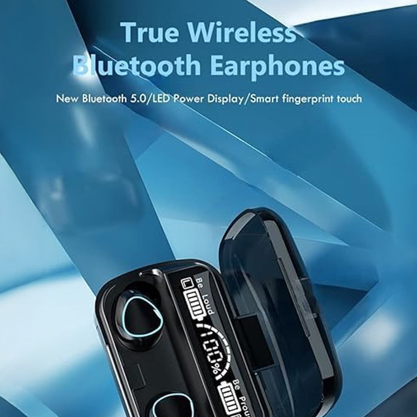 CTRL8 true wireless earbuds featuring LED power display and smart fingerprint touch controls