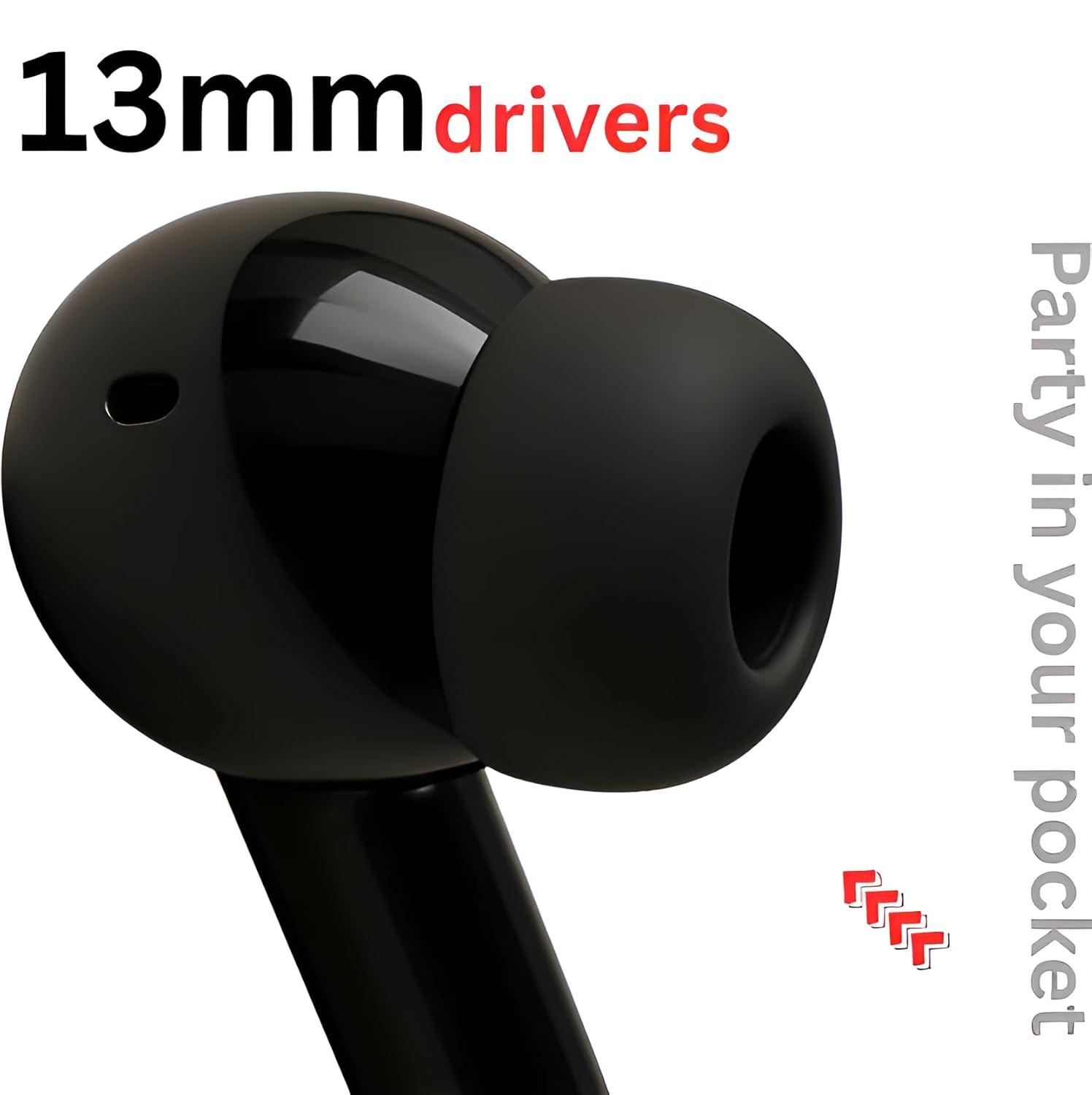 CTRL8 Wireless Airpods Pro 2-UB true wireless earbuds featuring 13mm drivers for powerful bass and compact design