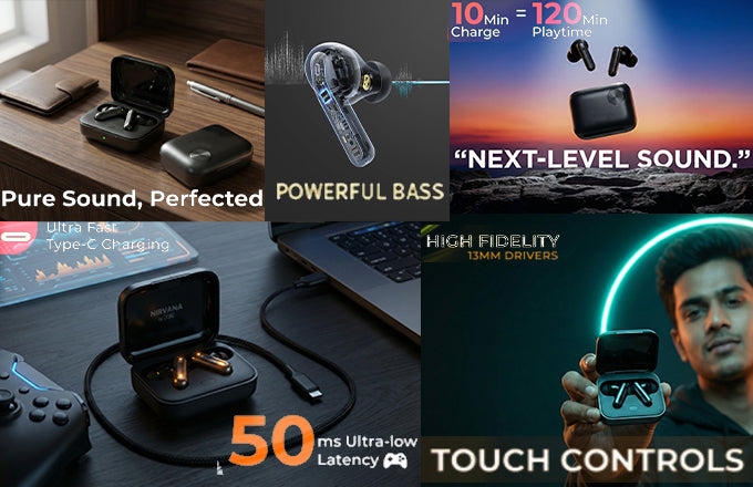 CTRL8 Advanced HiFi true wireless earbuds featuring 13mm drivers and ultra-low latency for gaming