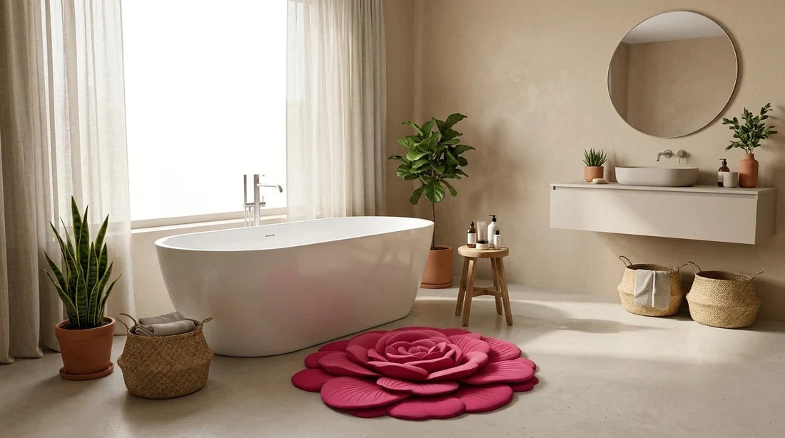 Floral Plush Diatomaceous Earth Door Mats-US