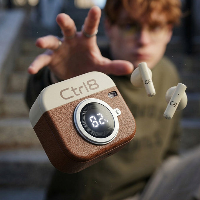 Ctrl8 Q86 Retro Camera Earbuds-TGC