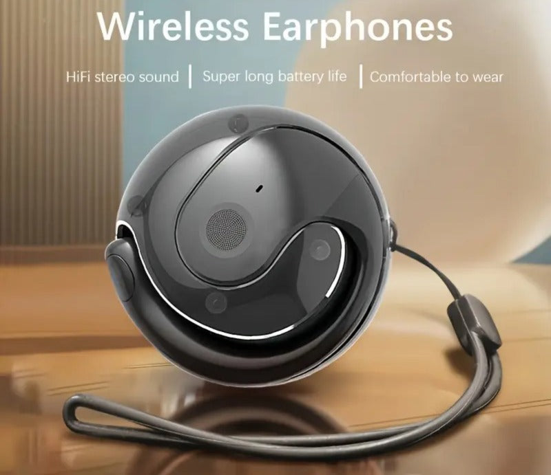 CTRL8 T2 over-the-ear earbuds featuring UNBLOQ technology, HiFi stereo sound, and long battery life