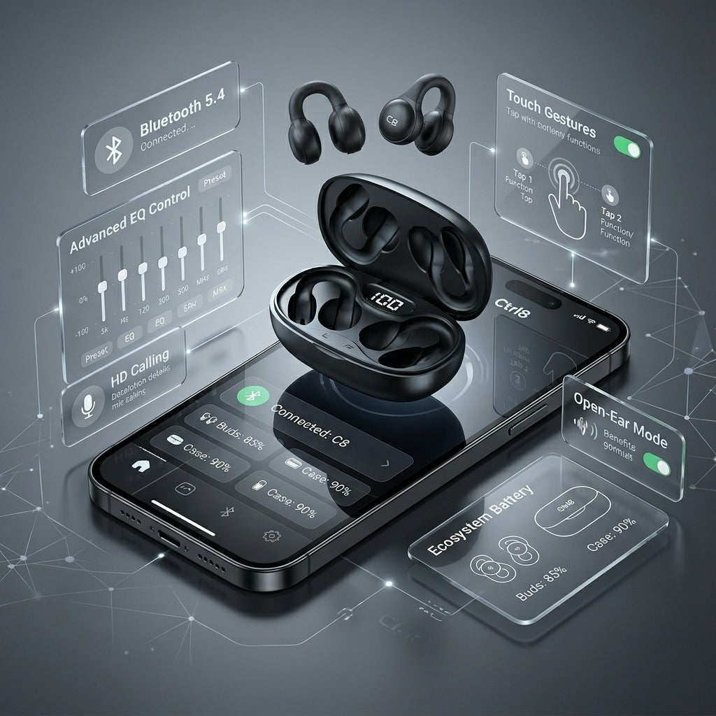 X58 Bone Conduction Wireless Open Ear Bluetooth Headphones
