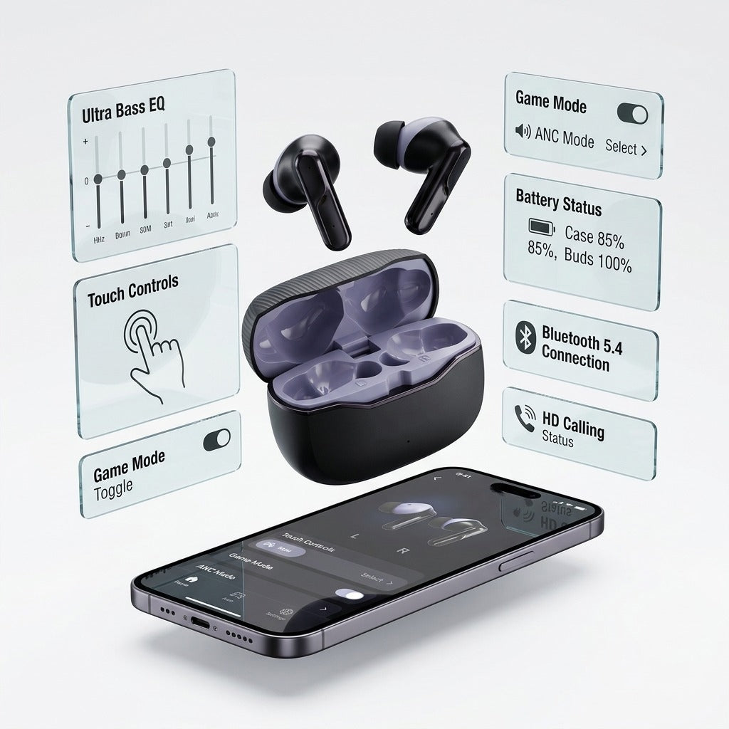 MX54 Pro ANC Wireless Earbuds